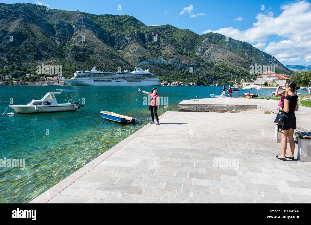 Kotor Bay in Montenegro, Crna Gora Stock Photo - Alamy