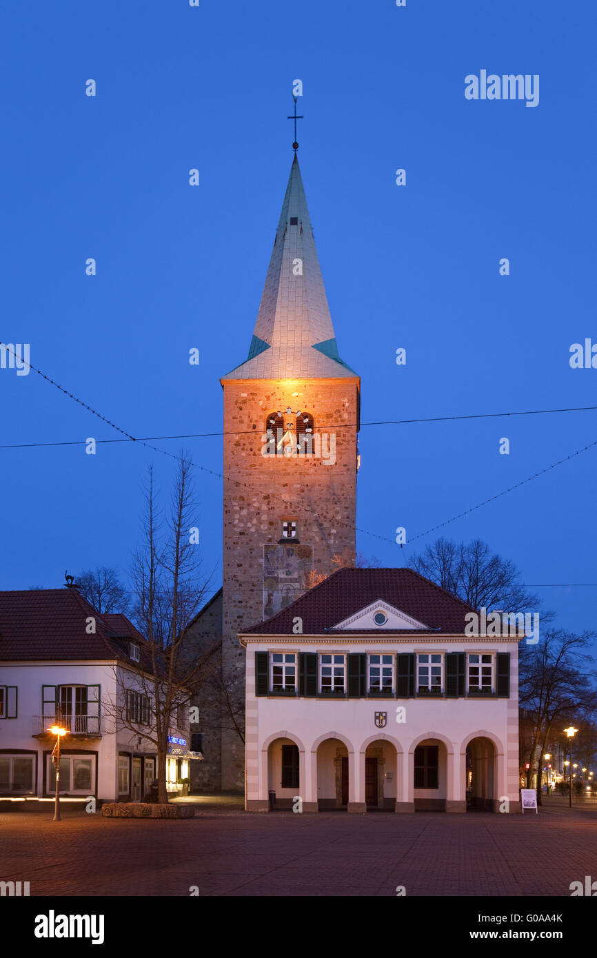 Old Town Hall with St. Agatha Church, Dorsten Stock Photo Alamy