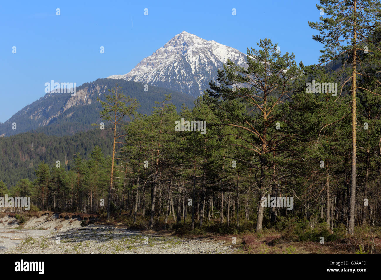 Austria Wild Rivers Wild river landscape of the Tyrolean Lech, Austria Stock Photo - Alamy
