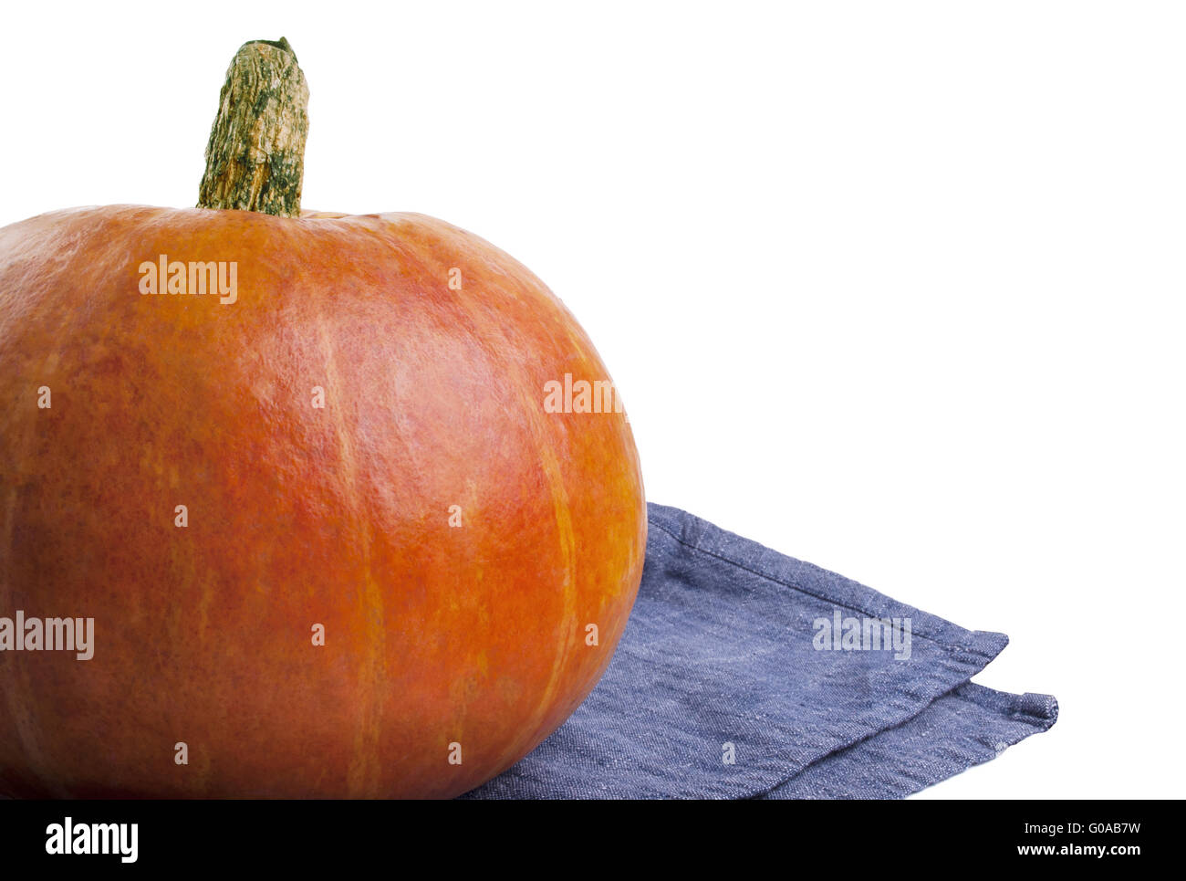 Fresh orange pumpkin isolated on white background Stock Photo - Alamy