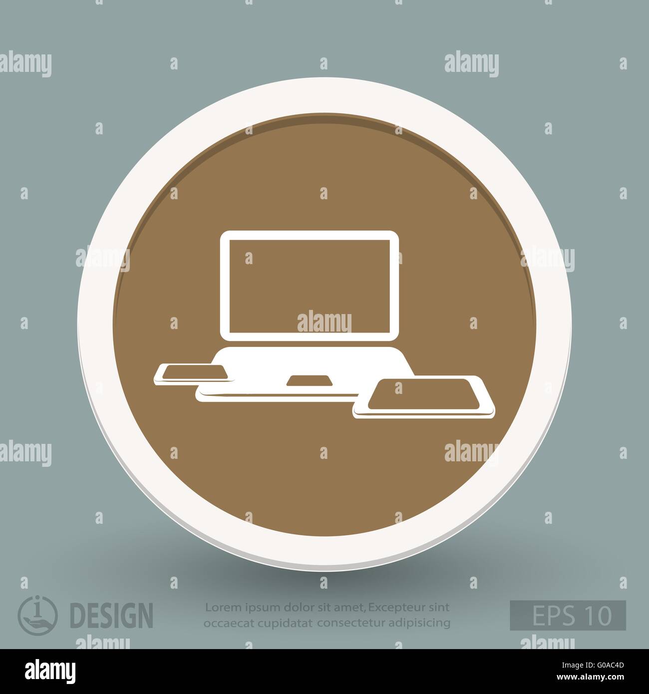 Pictograph of computer Stock Vector Image & Art - Alamy