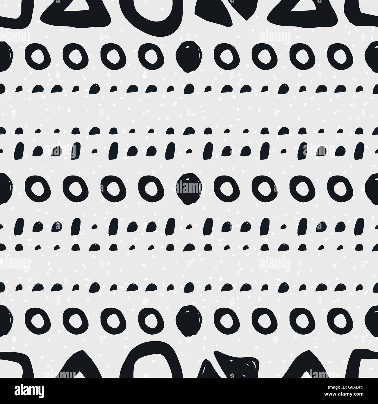 Hand-drawn geometric seamless pattern Stock Vector Image & Art - Alamy