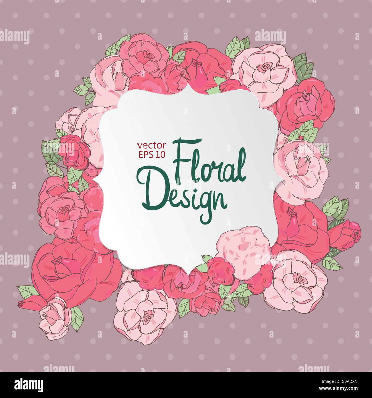 Floral vector frame Stock Vector Image & Art - Alamy
