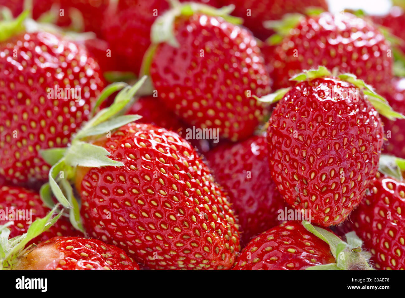 Fresh Strawberry Background Stock Photo - Alamy