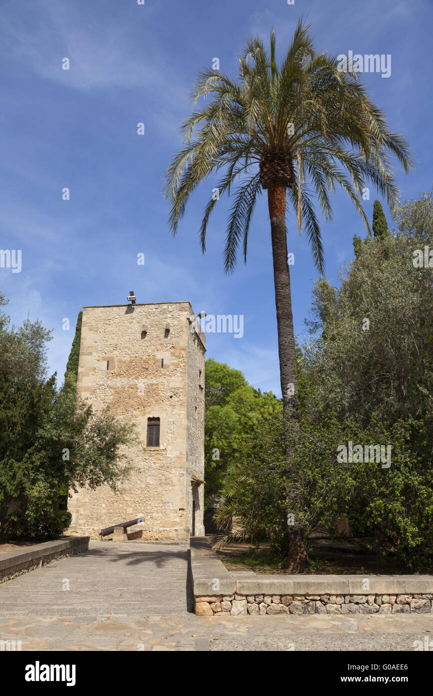 Tower can Desbrull in the garden Joan March Server Stock Photo - Alamy