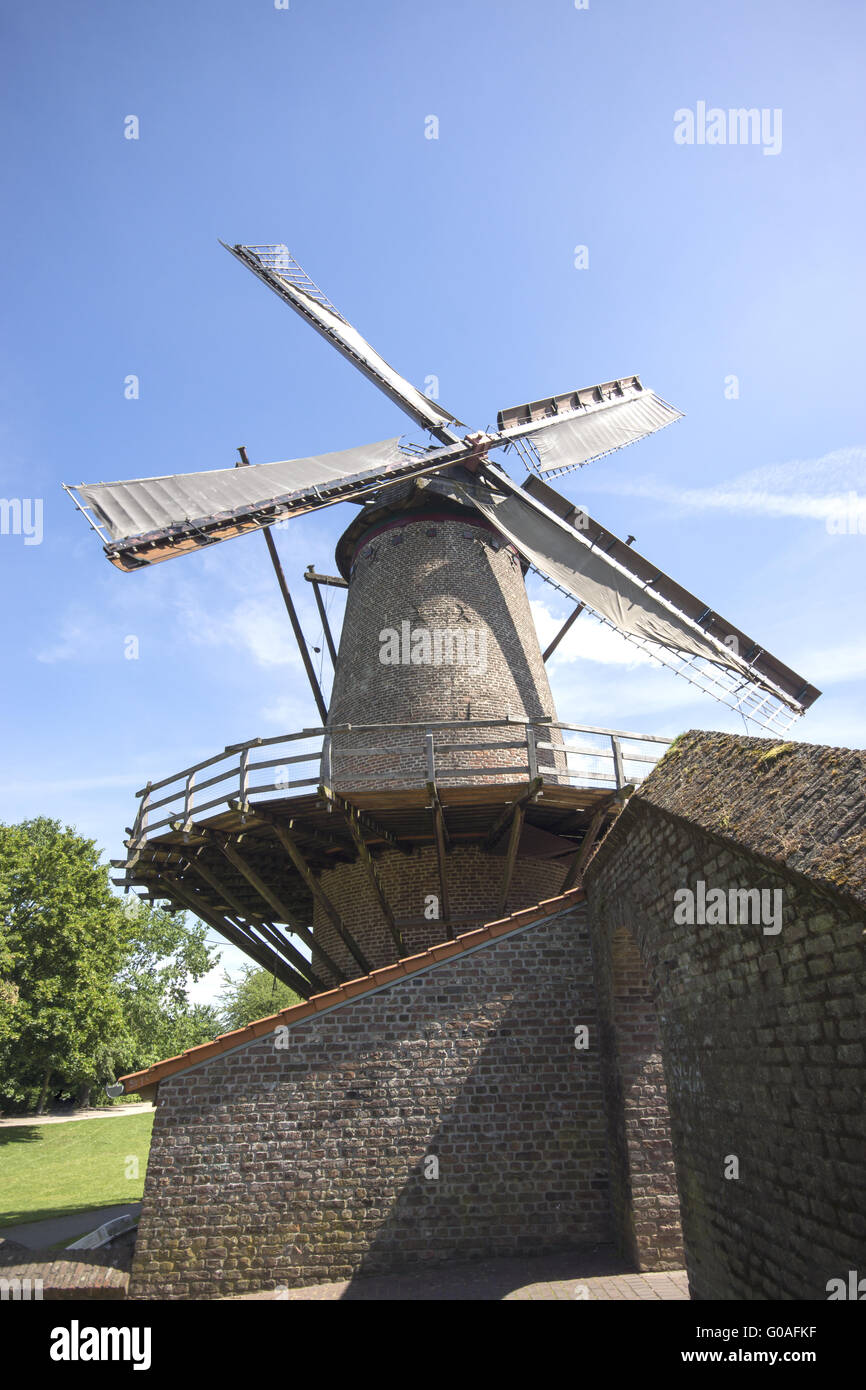 Kriemhildsmill on the Town wall in Xanten, Germany Stock Photo