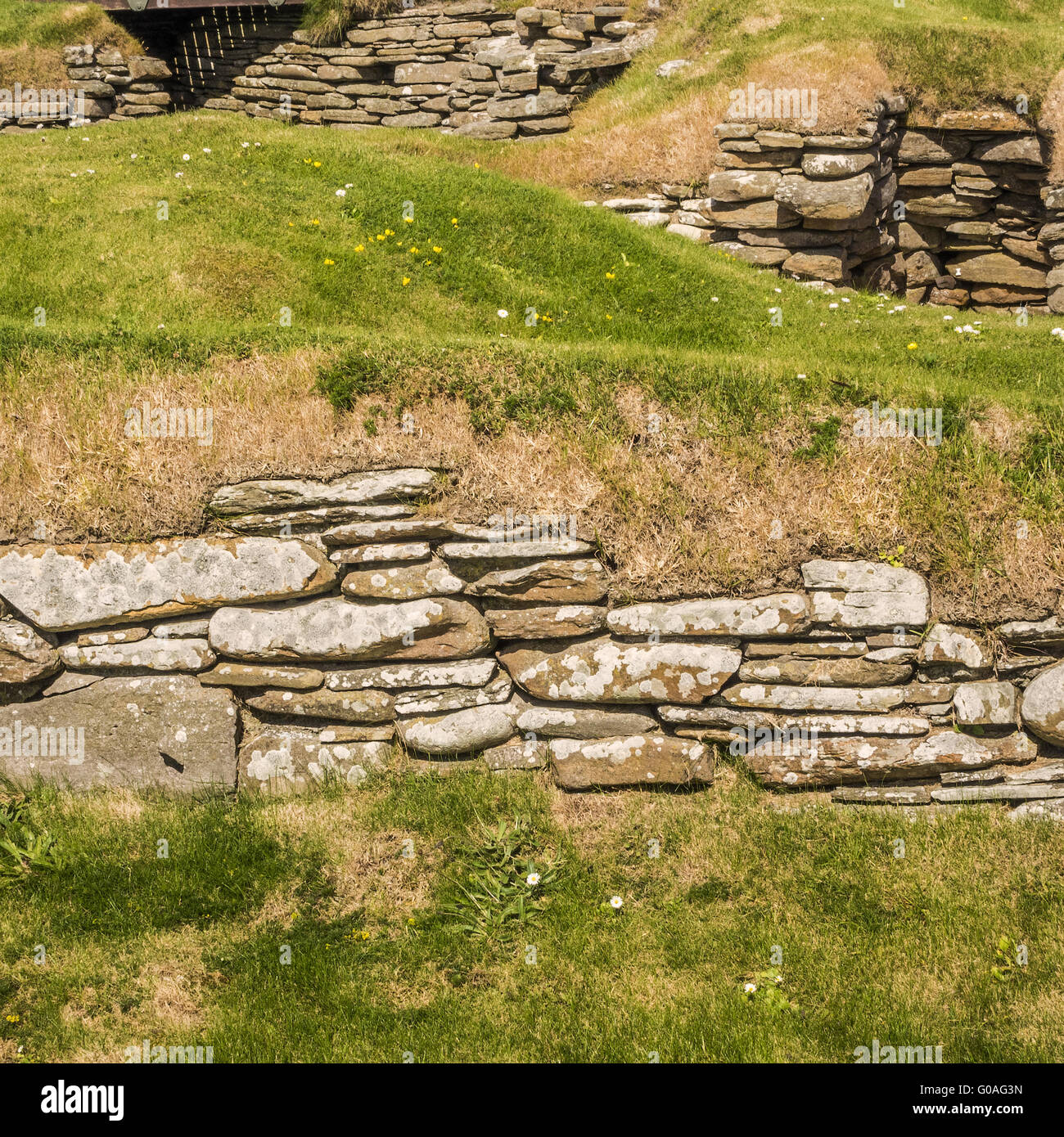Neolithic Village Of Skara Brae Orkney Islands UK Stock Photo