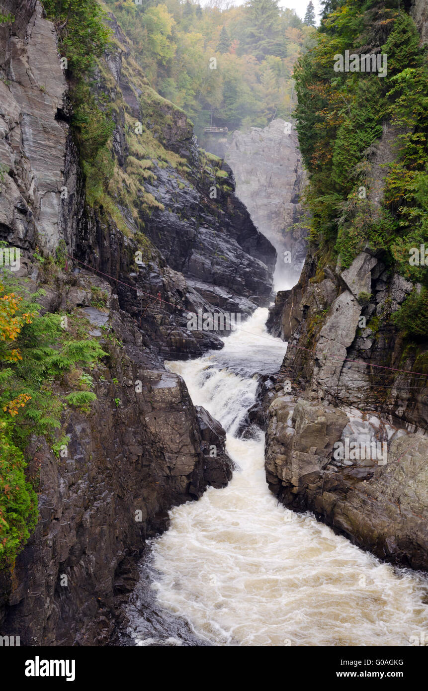 Canyons and waterfalls Stock Photo