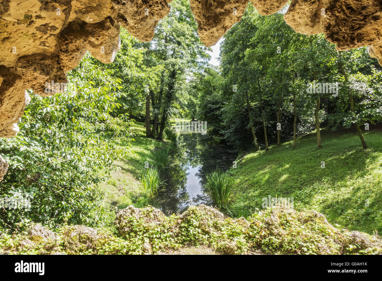 The Grotto Opening Stowe Gardens Buckinghamshire U Stock Photo Alamy