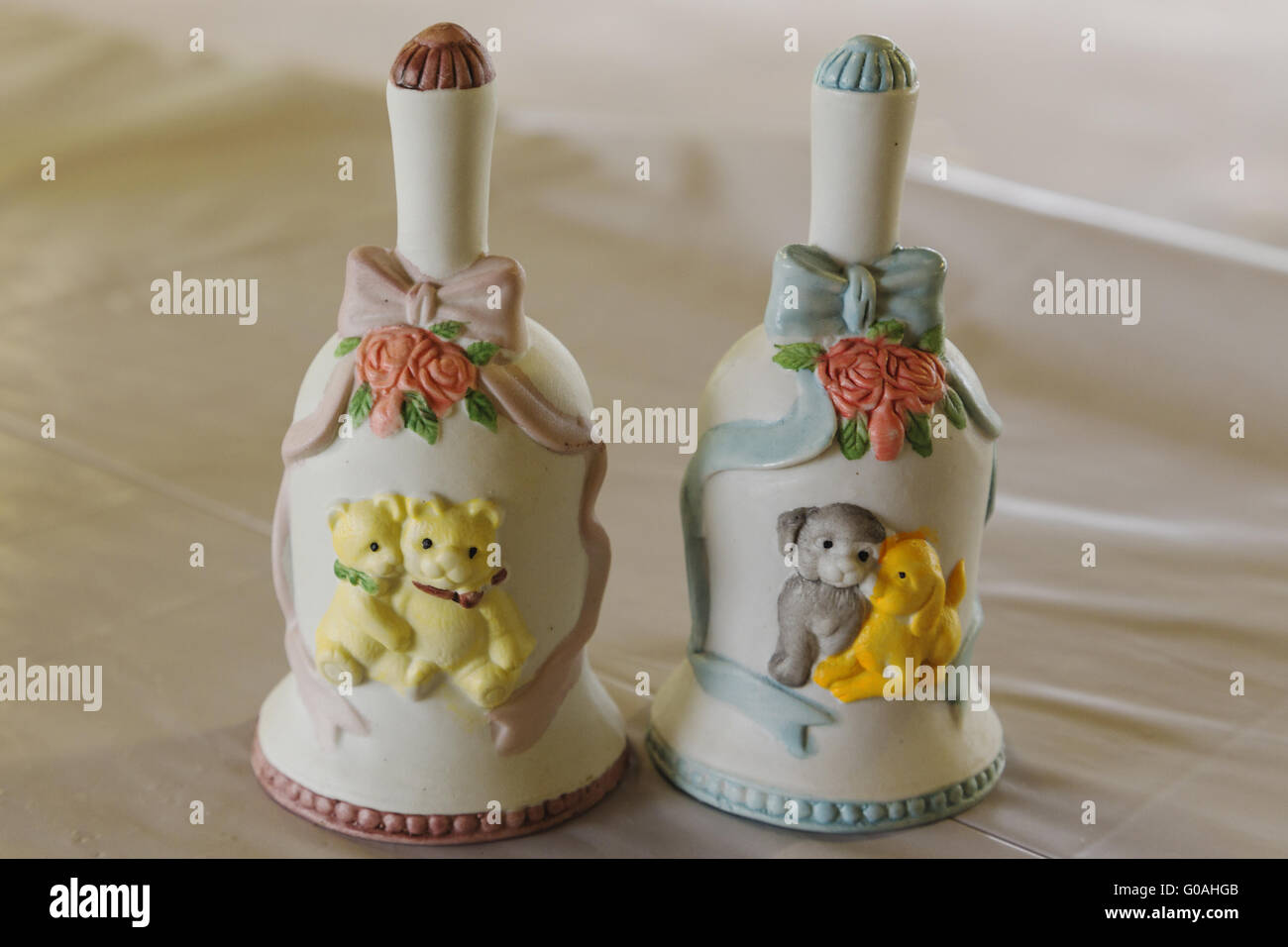 Decorative Ceramic Bells Stock Photo