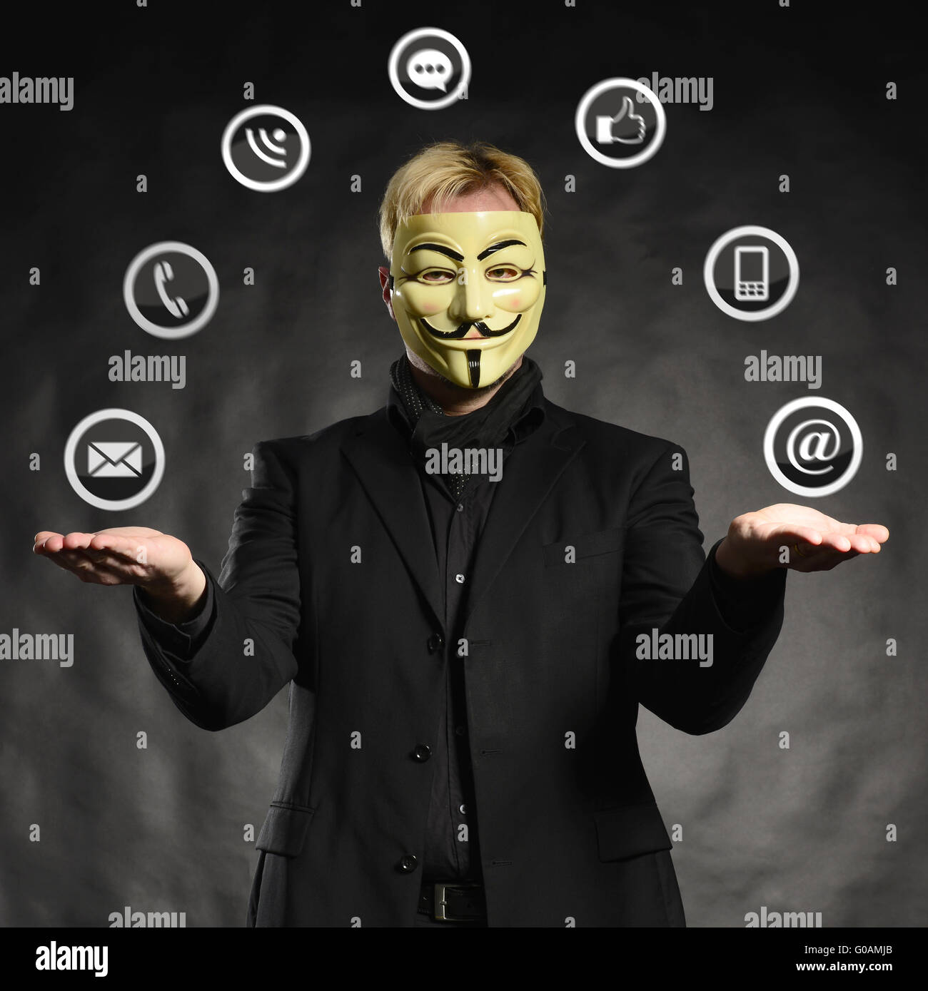 Web anonymus hi-res stock photography and images - Alamy