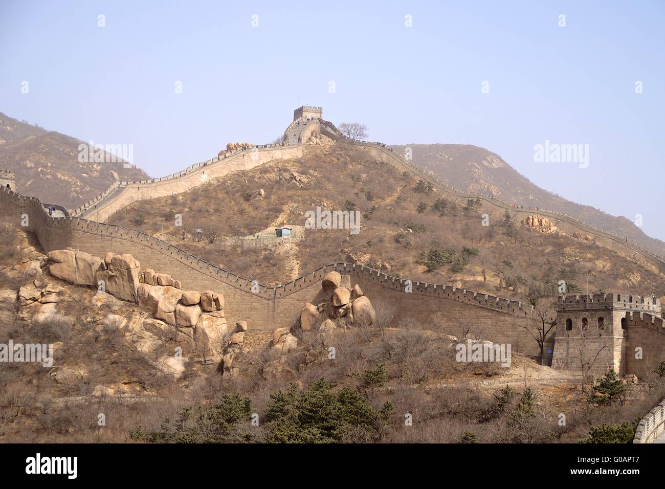 China Ridge The Great Wall Of China Along A Mountain Ridge Stock Photo - Alamy