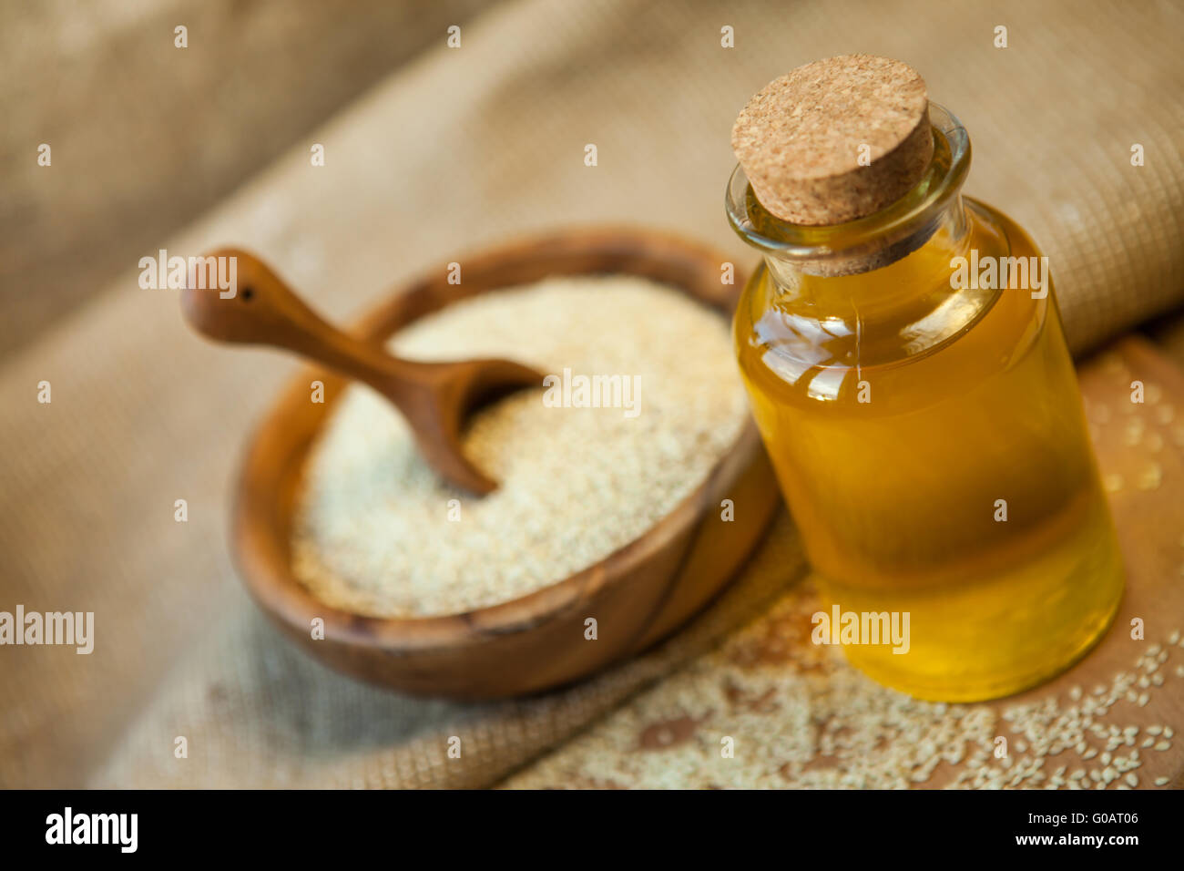 Oil of sesame seeds hires stock photography and images Alamy