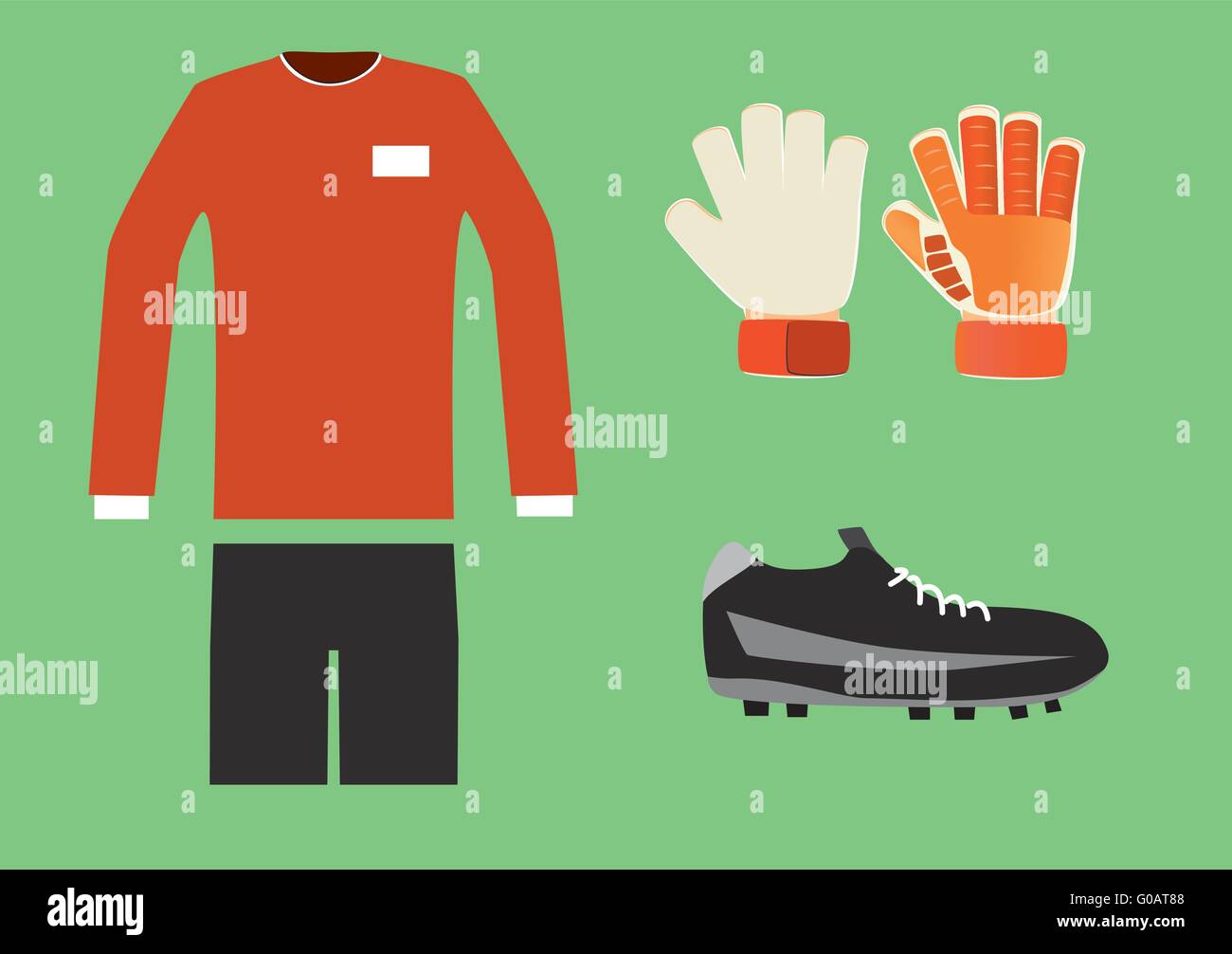 soccer goalkeeper kit vector Stock Vector Image & Art Alamy