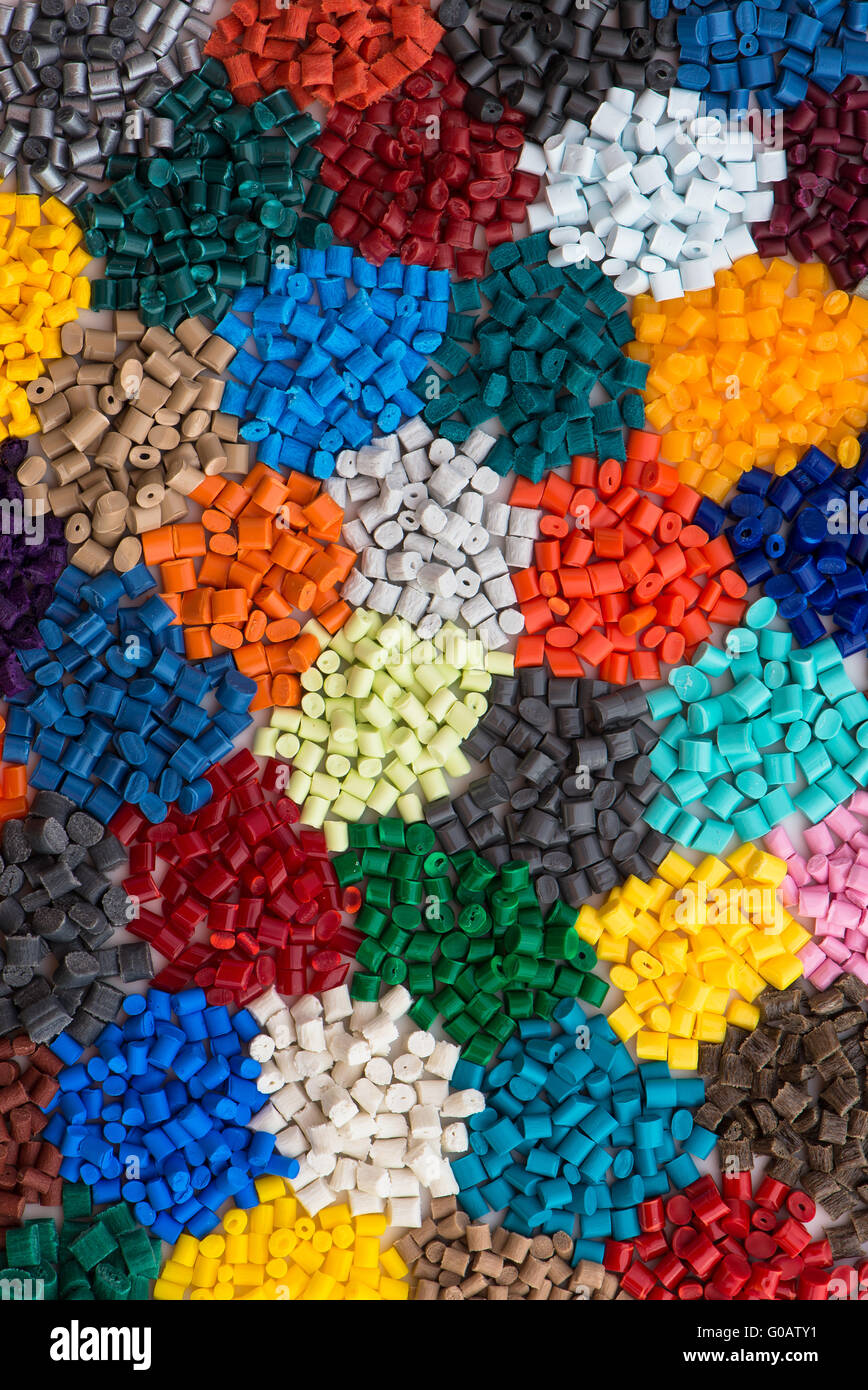 tinted plastic granulate Stock Photo Alamy