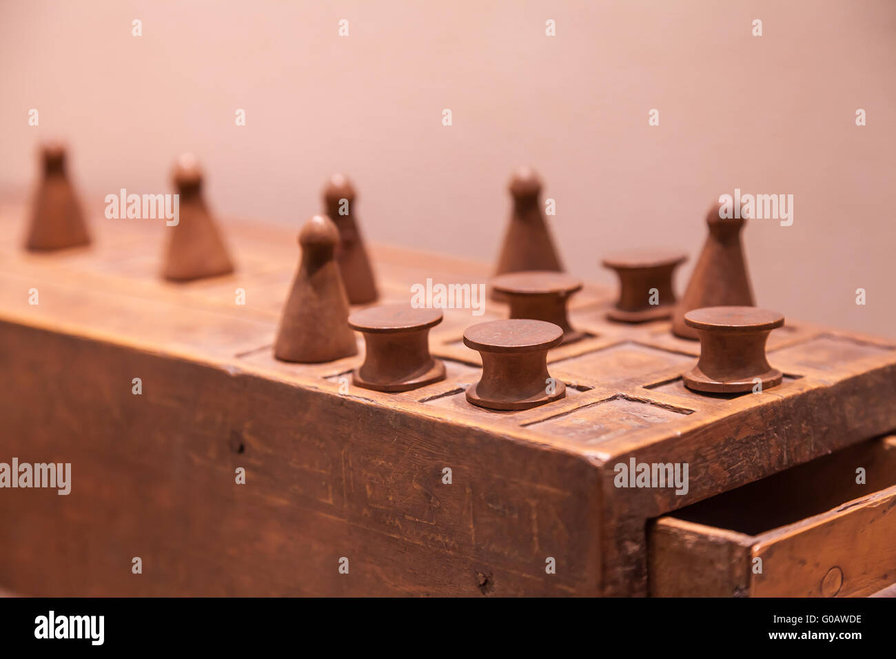 Egyptian Game of Senet Stock Photo