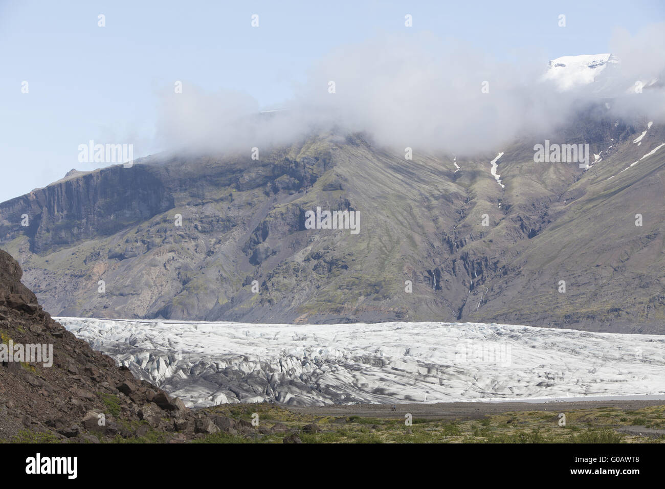 Glacier of Skaftafell National Park, Iceland Stock Photo