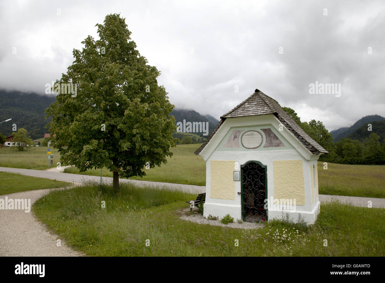 Chappel with tree Stock Photo