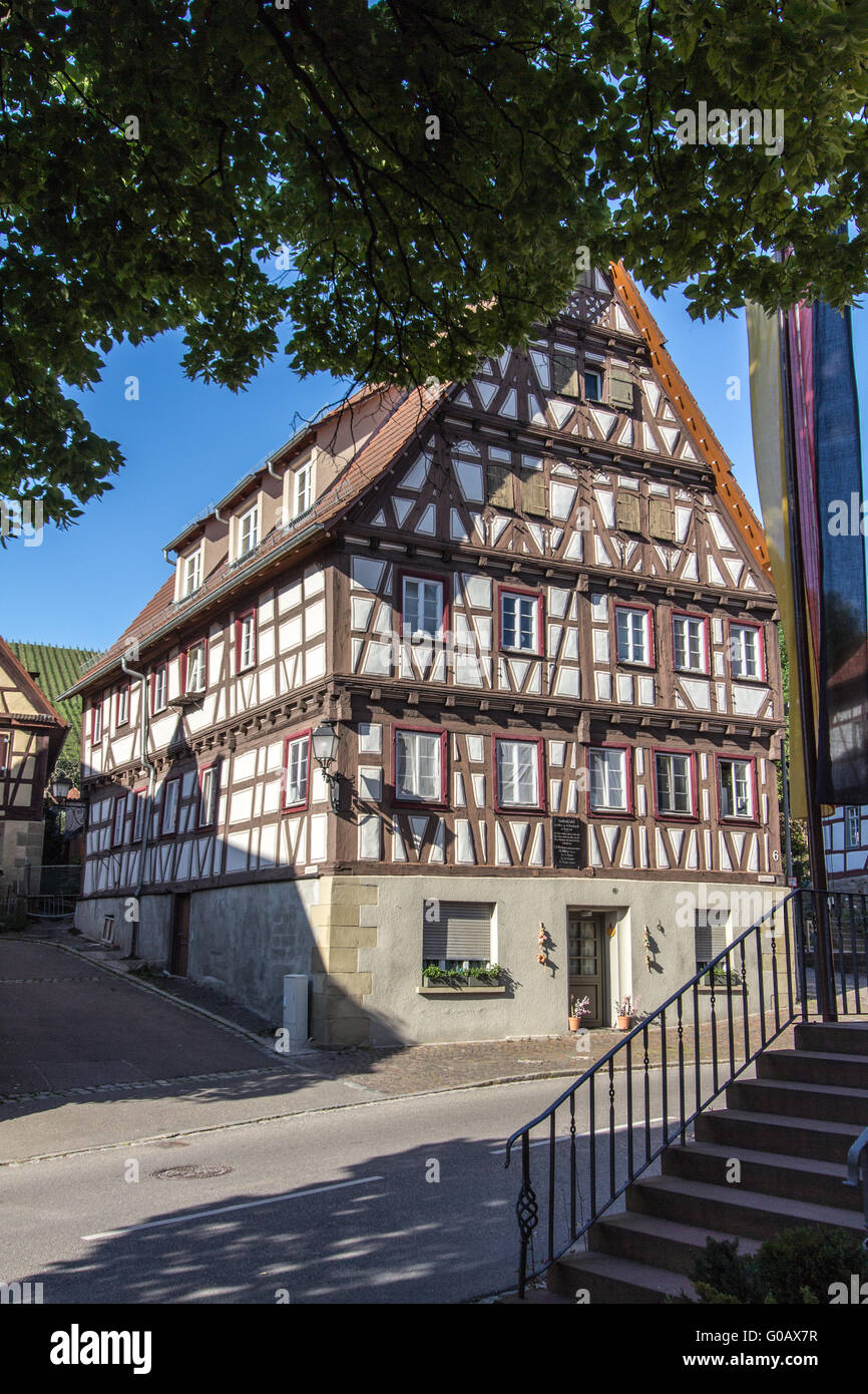Half-timbered house Stock Photo