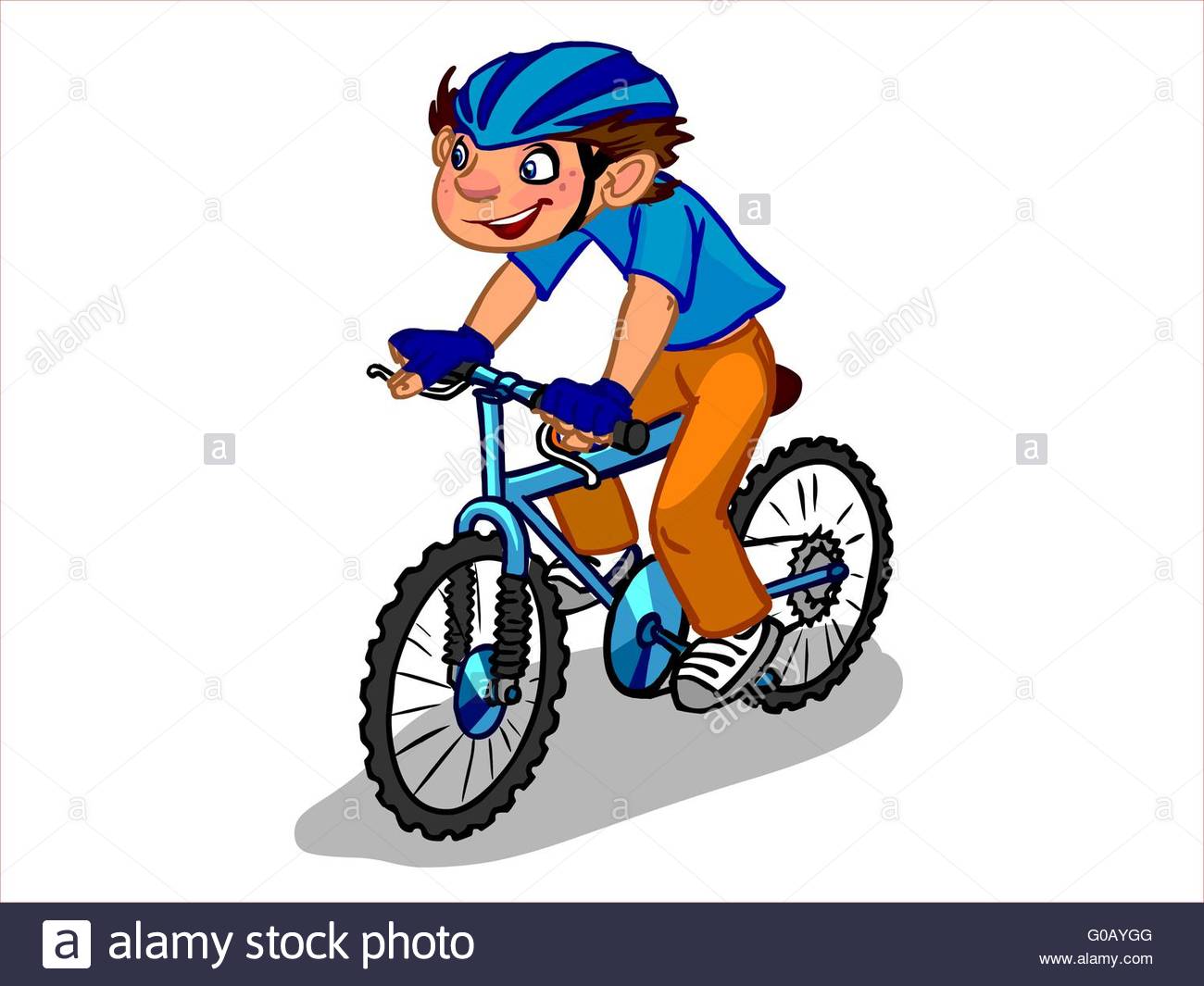 the boy on the bicycle