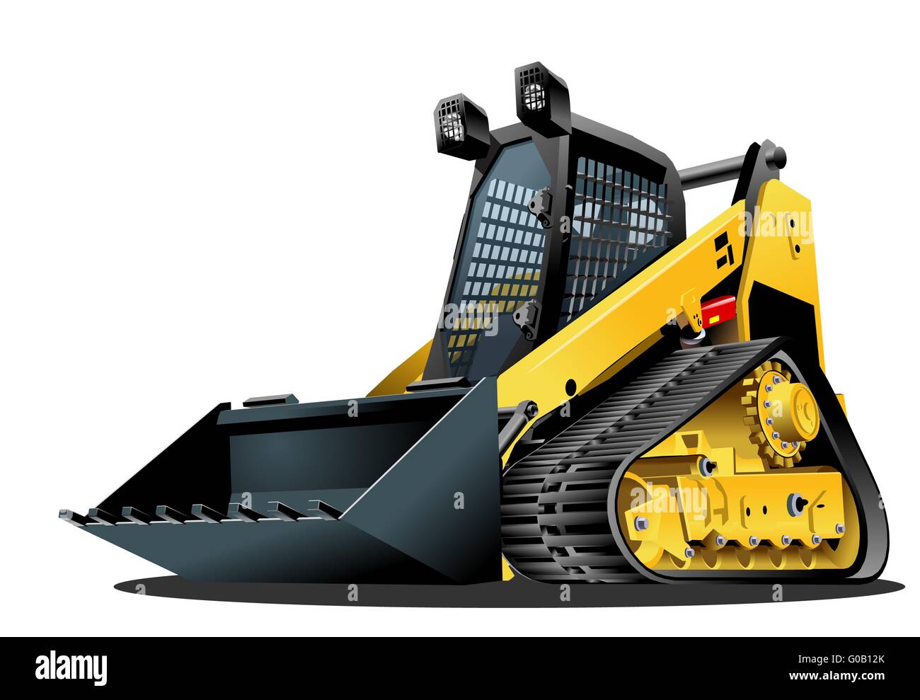 Cartoon Skid Steer Stock Photo: 103504539 - Alamy