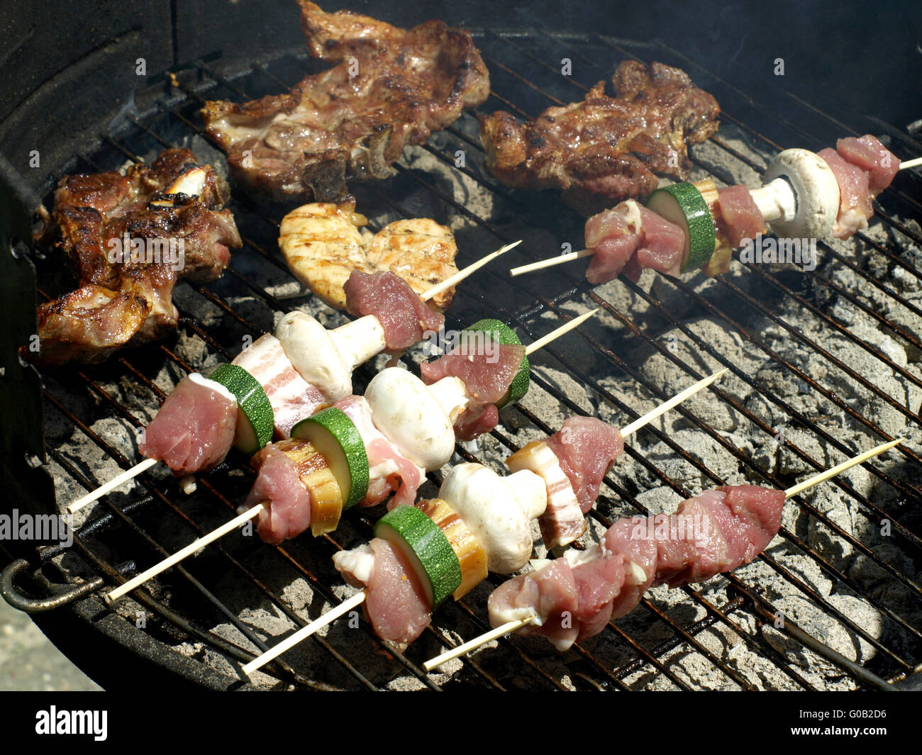 barbecue for family Stock Photo
