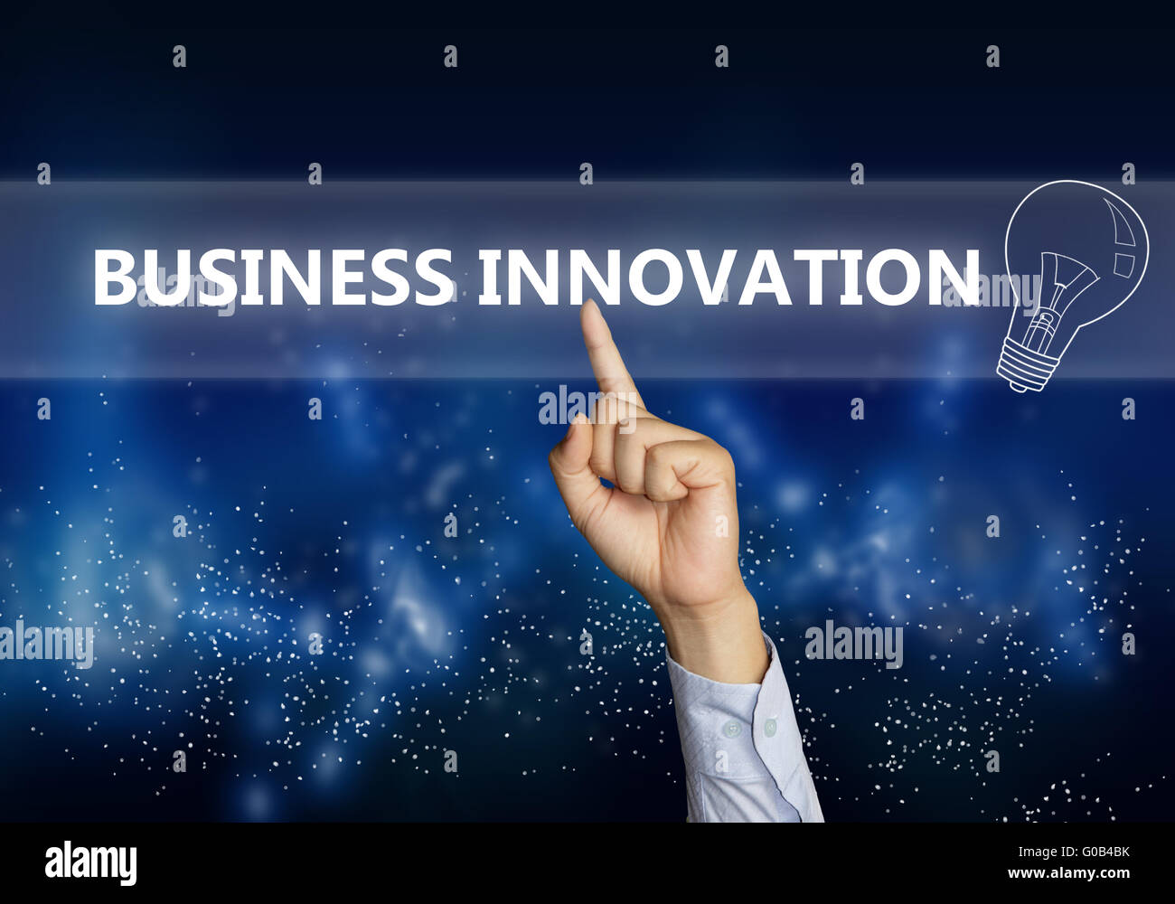 Business concept image of a businessman hand clicking Business ...