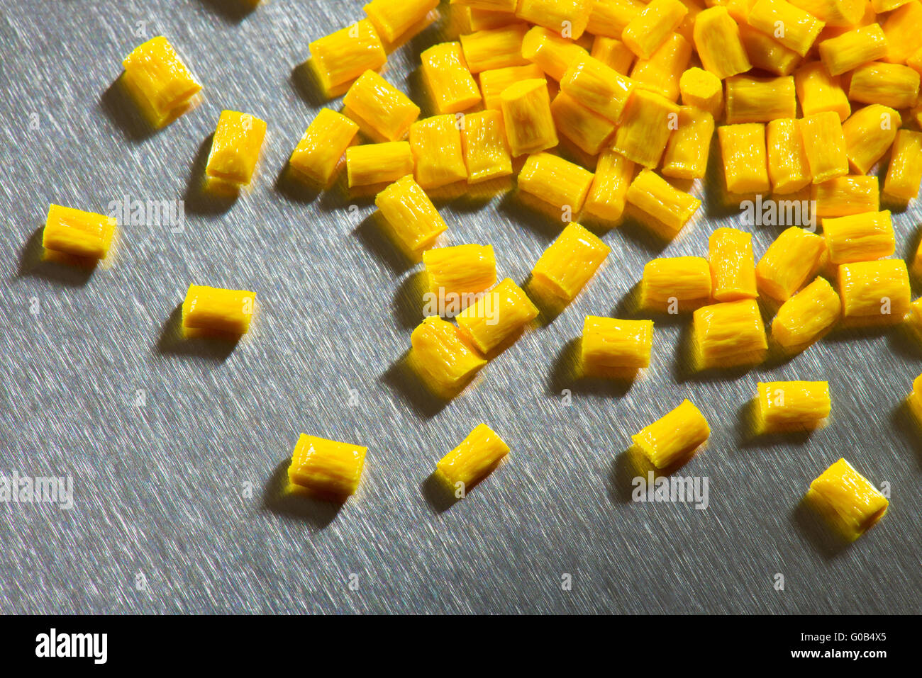 yellow polymer Stock Photo