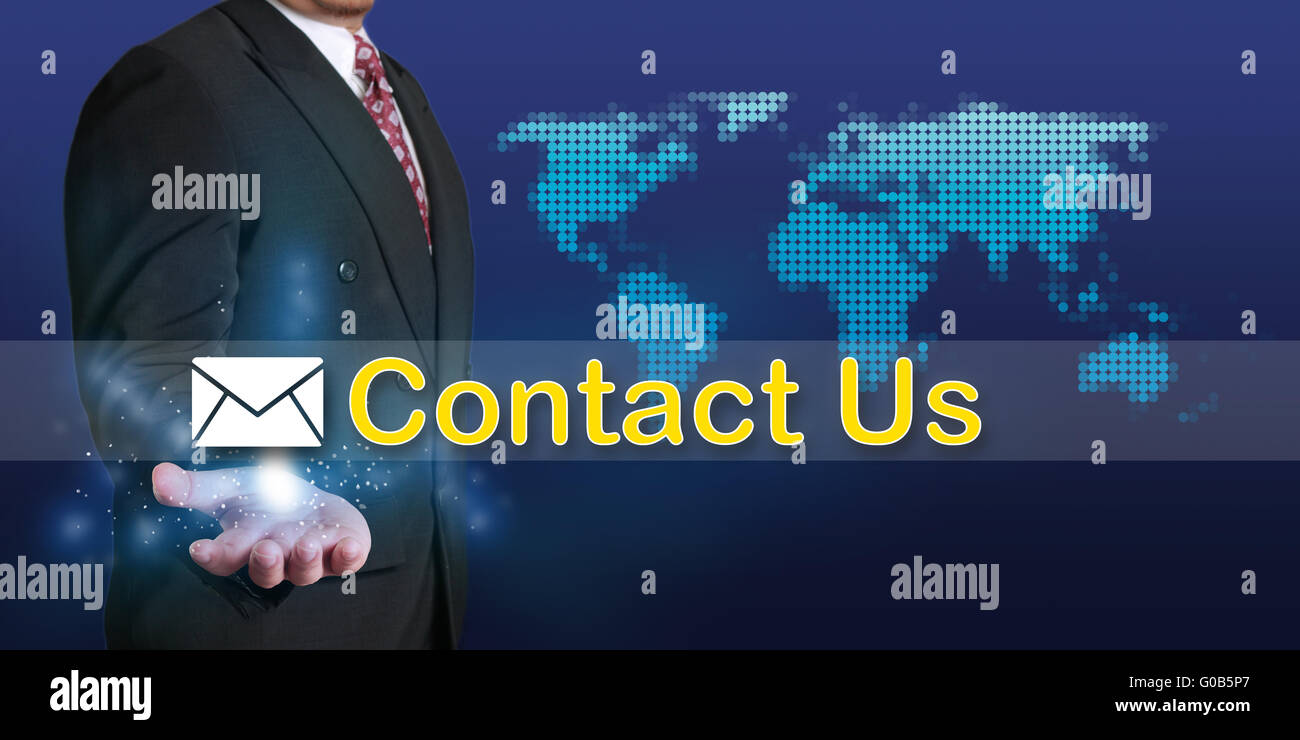 Contact Us Business Concept Stock Photo