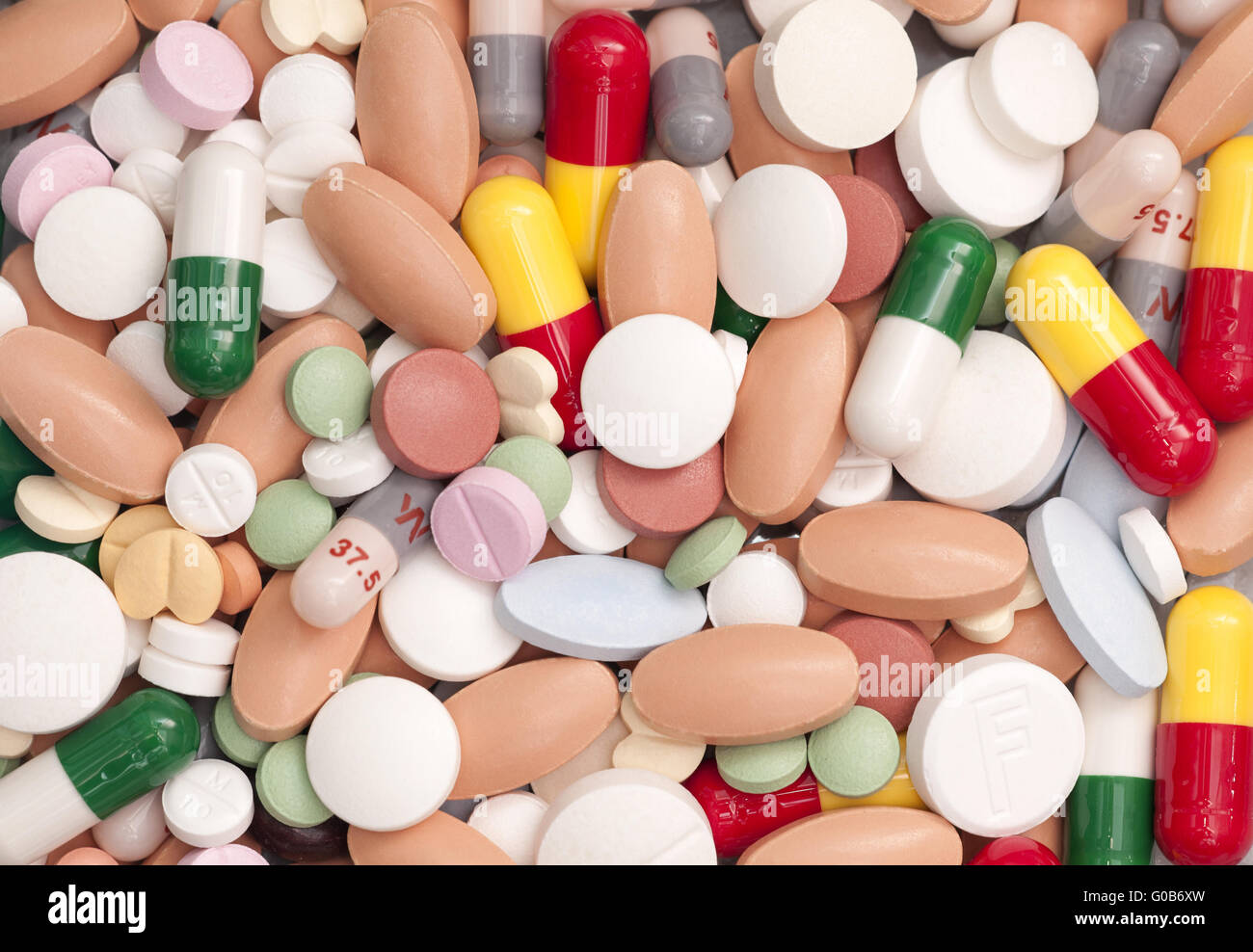 Capsules and Pills Stock Photo