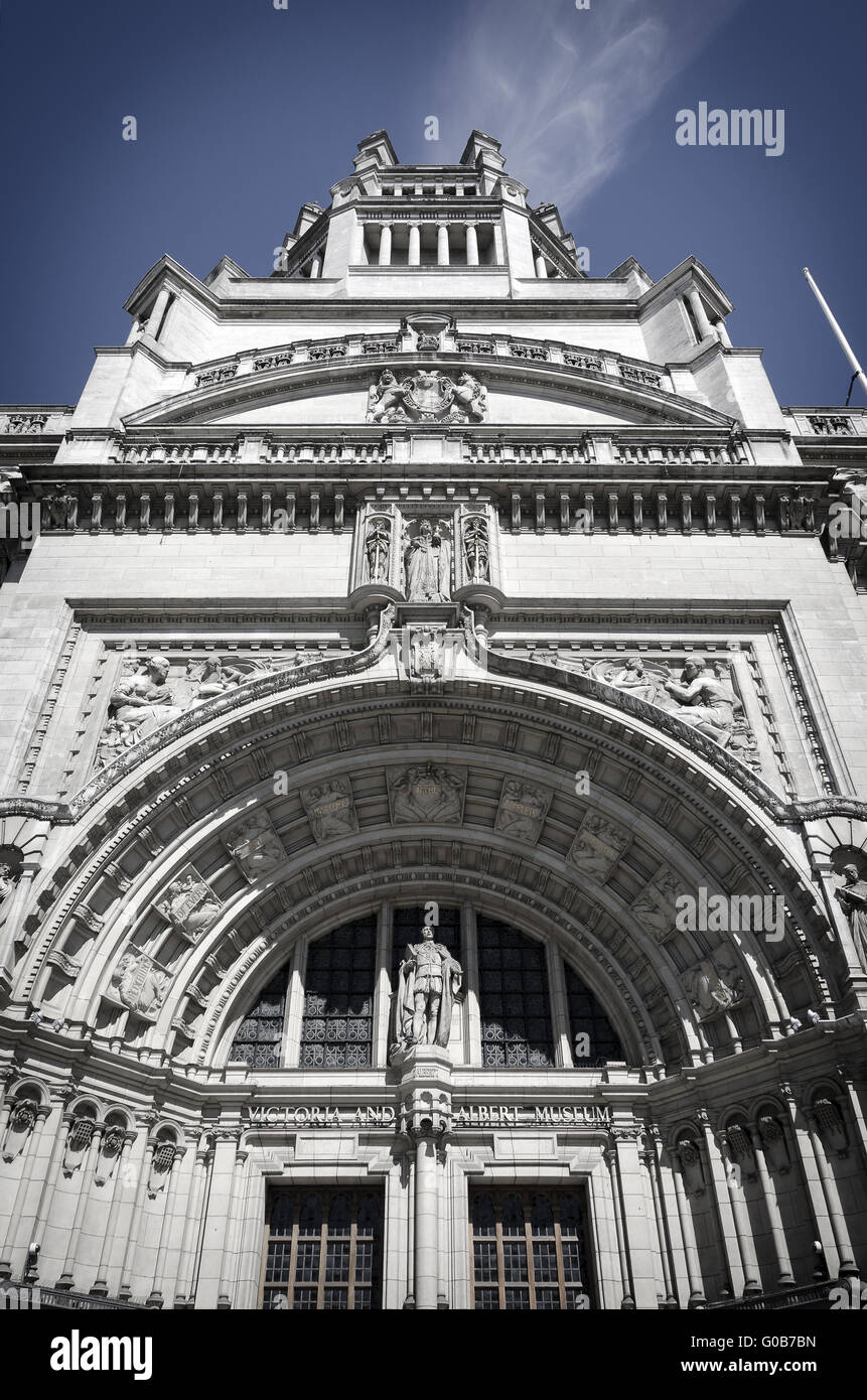 main entrance to the Victoria and Albert Museum Stock Photo
