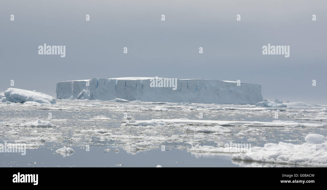 Tabular iceberg. Stock Photo