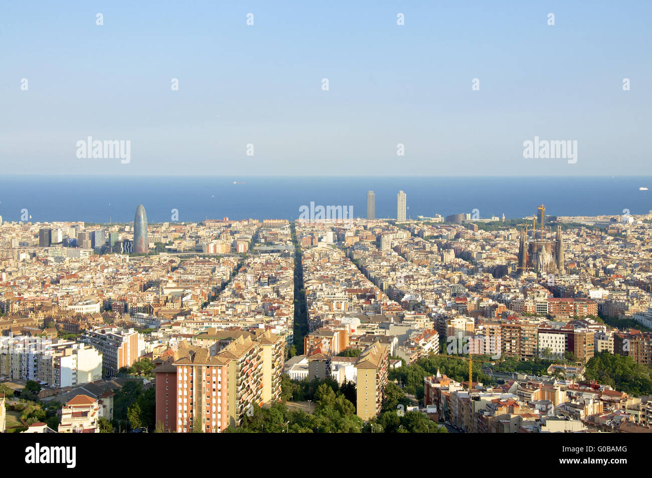 Eixample barcelona aerial view hi-res stock photography and images - Alamy
