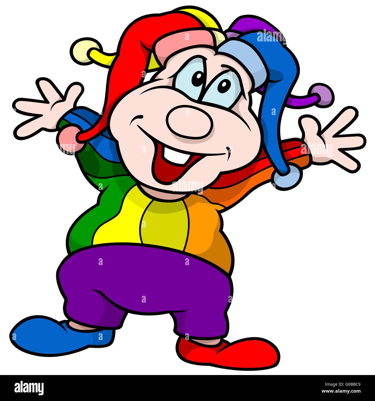 Smiling clown vector hi-res stock photography and images - Alamy