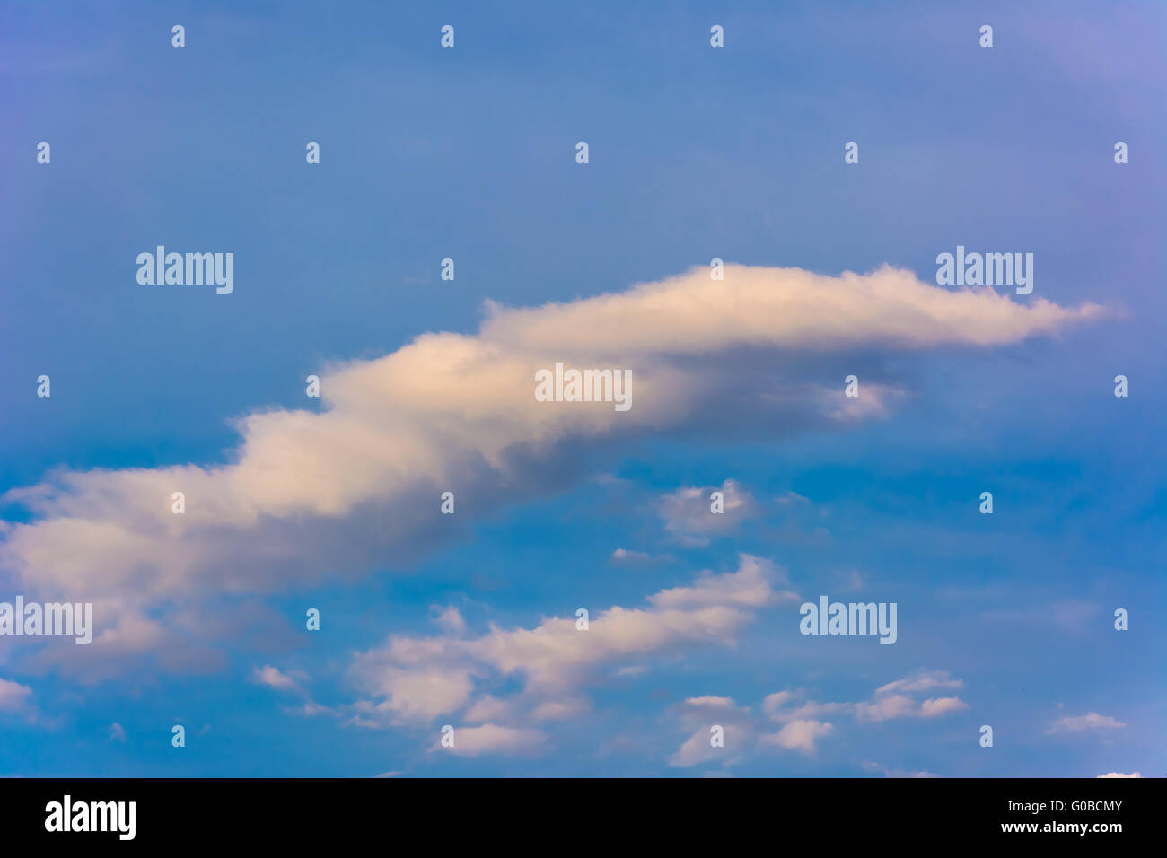 Beautiful clouds on the blue sky background Stock Photo - Alamy