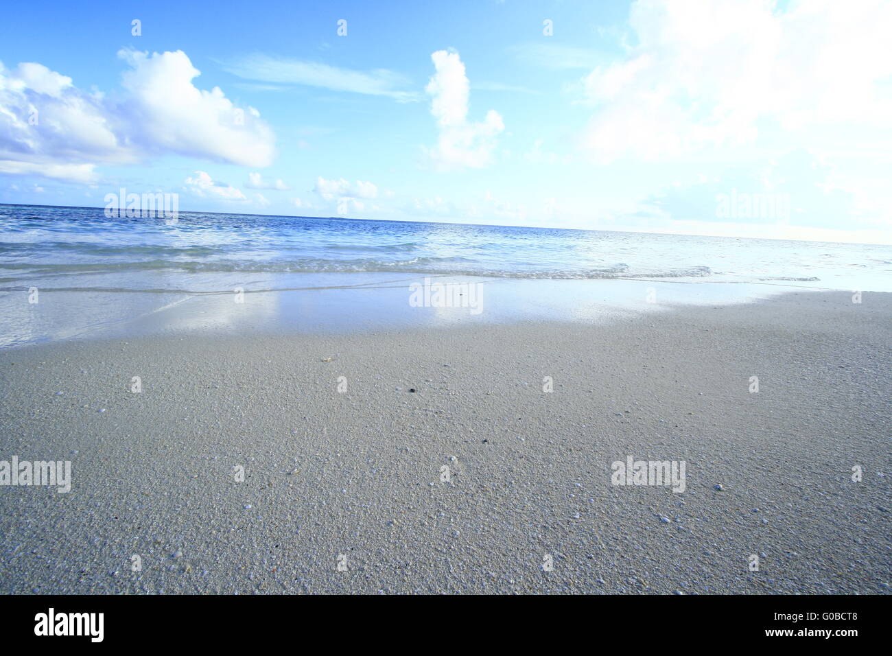 White beach at Maldives Stock Photo