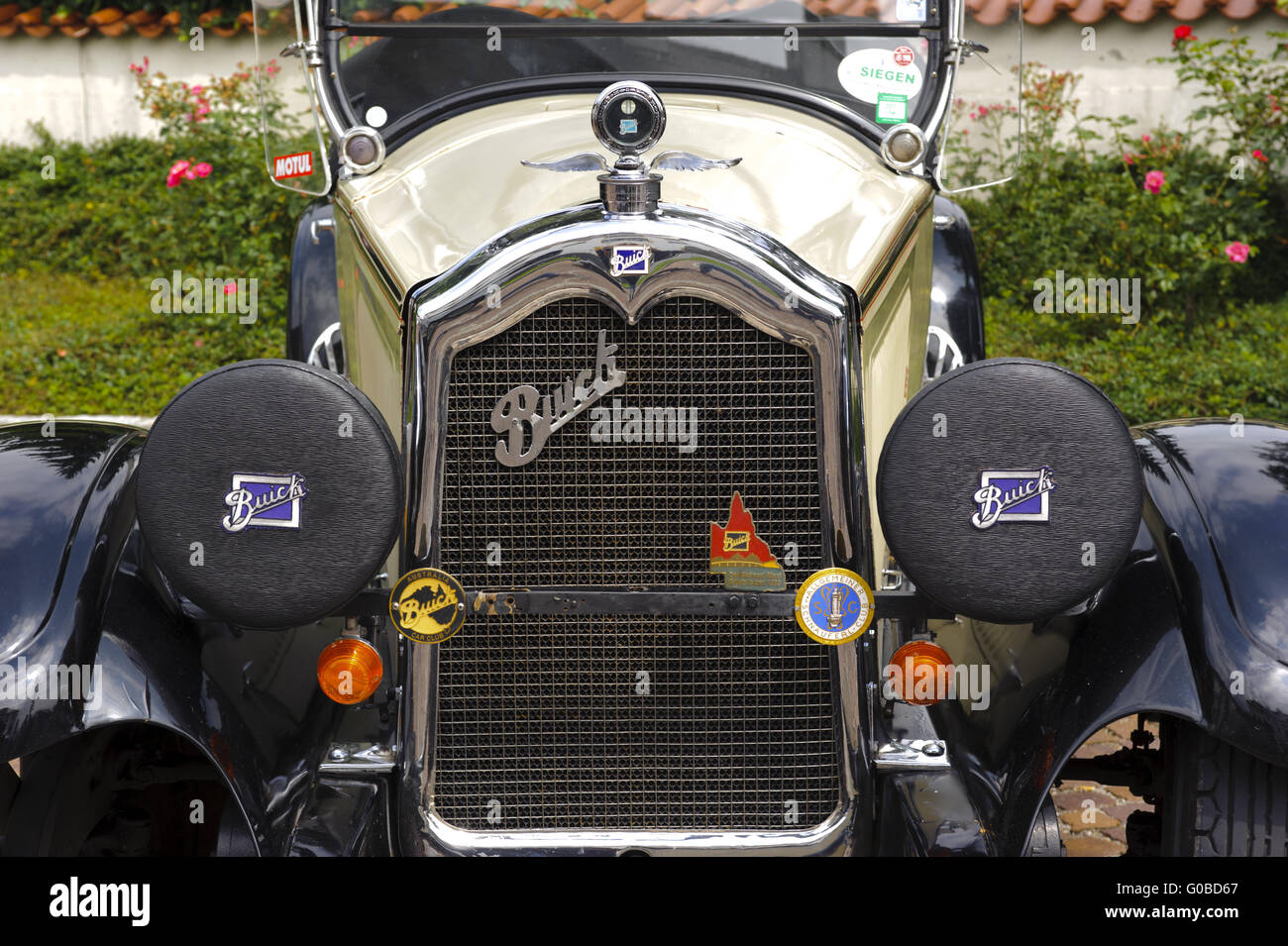 rally for at least 80 years old veteran cars Stock Photo
