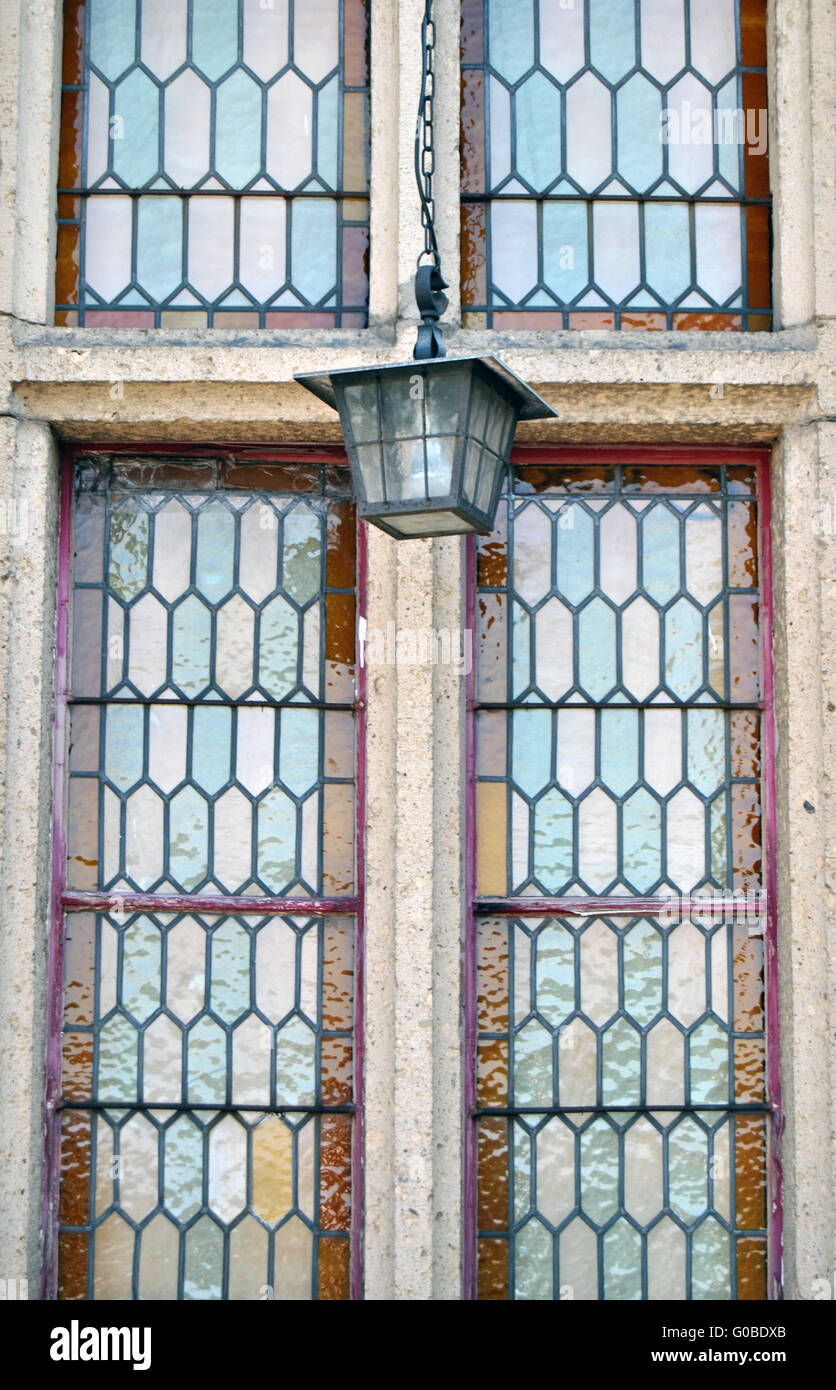 Castle window Solingen lantern Stock Photo