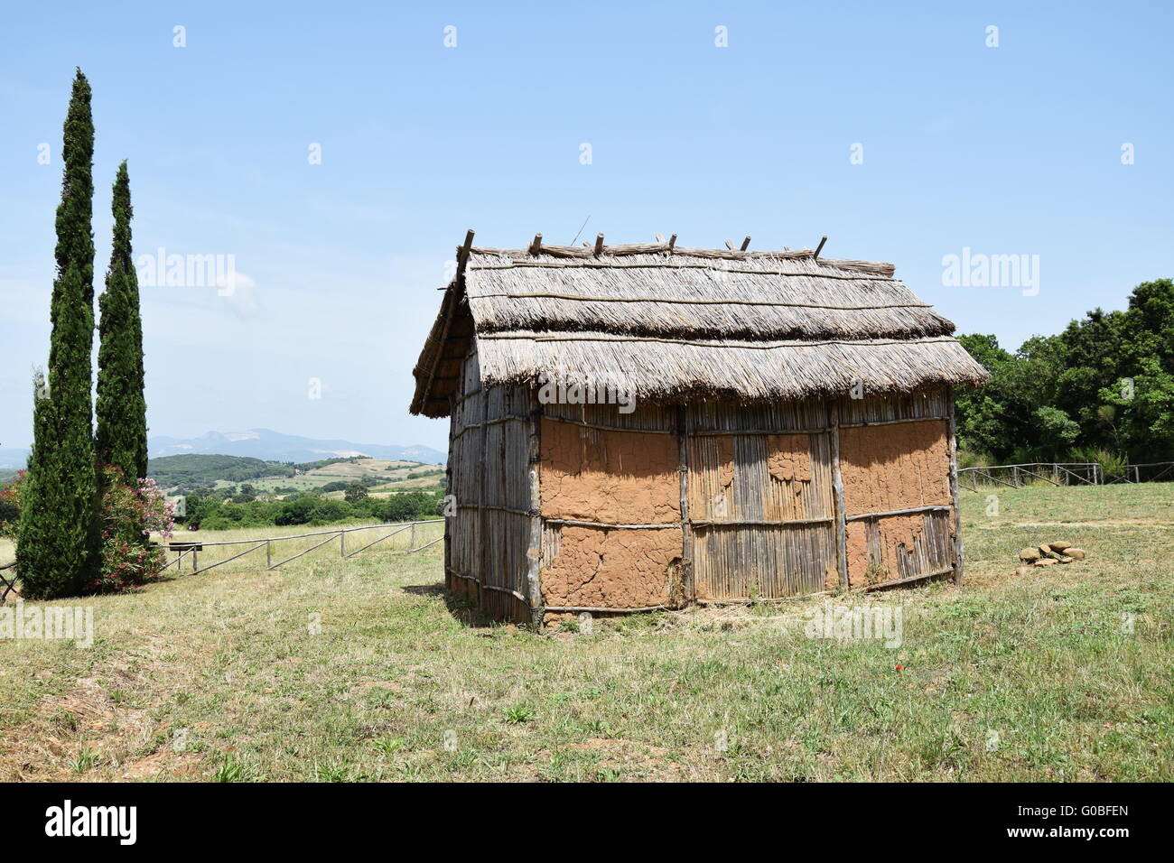 Etruscan House Tuscany Italy Stock Photo Alamy