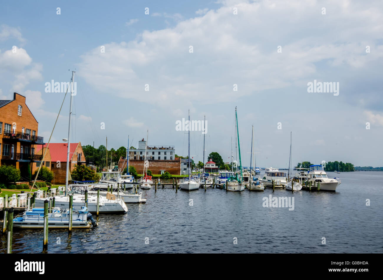 waterfront scenes in washington north carolina Stock Photo Alamy