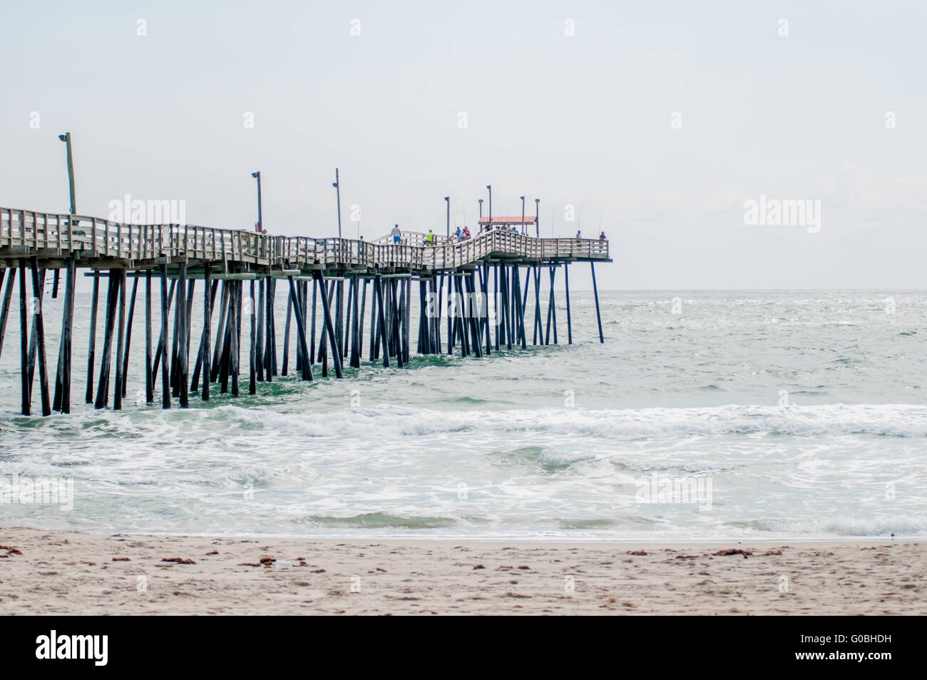 at fishing pier on the Outer Banks, North Carolina Stock Photo Alamy