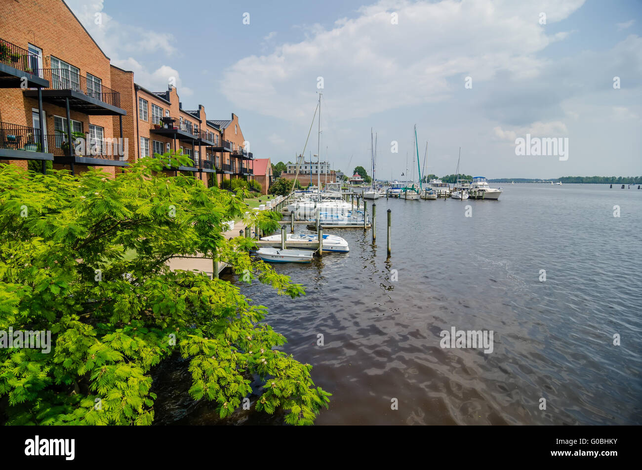 waterfront scenes in washington north carolina Stock Photo Alamy
