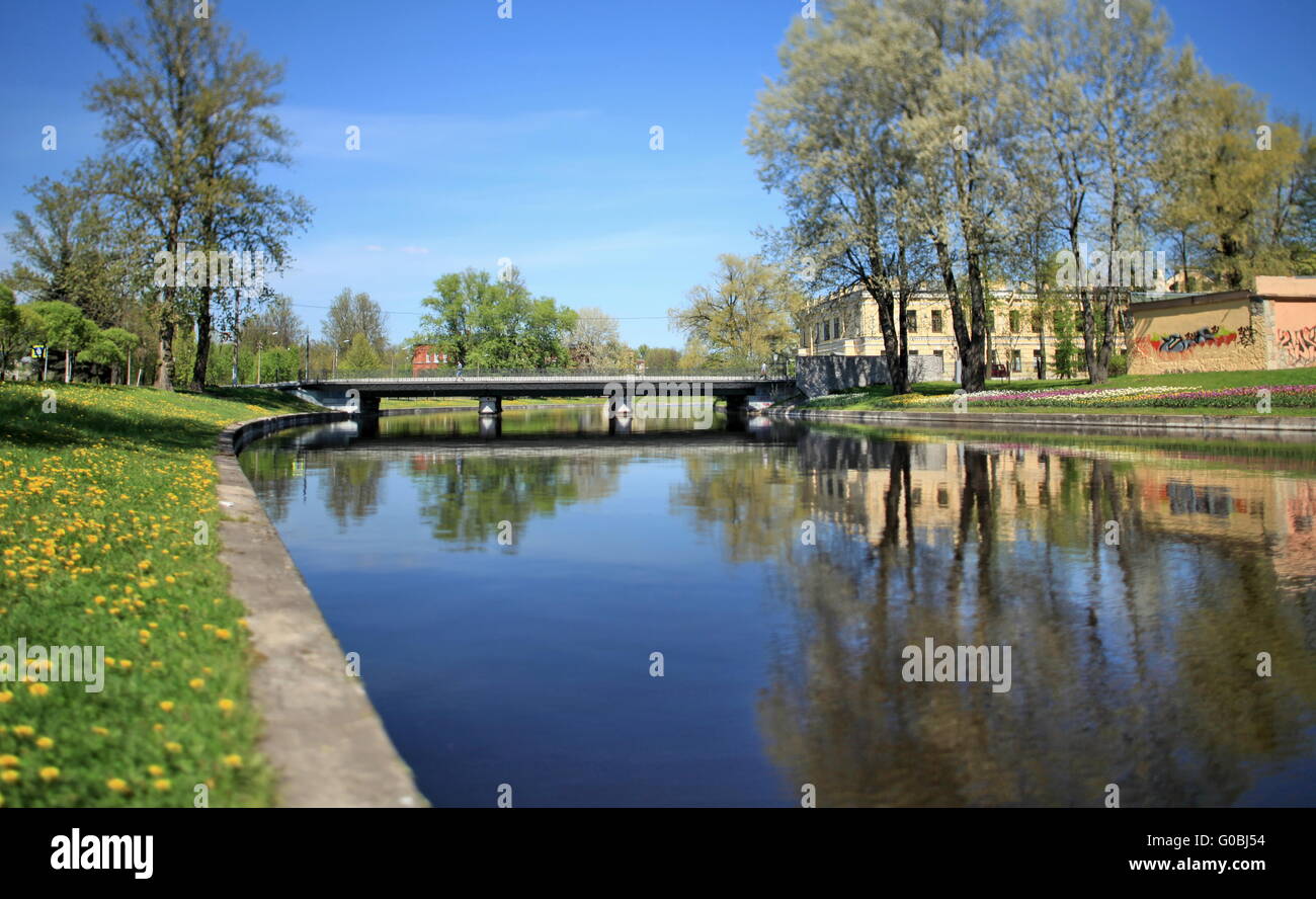 city garden spring landscape Stock Photo - Alamy