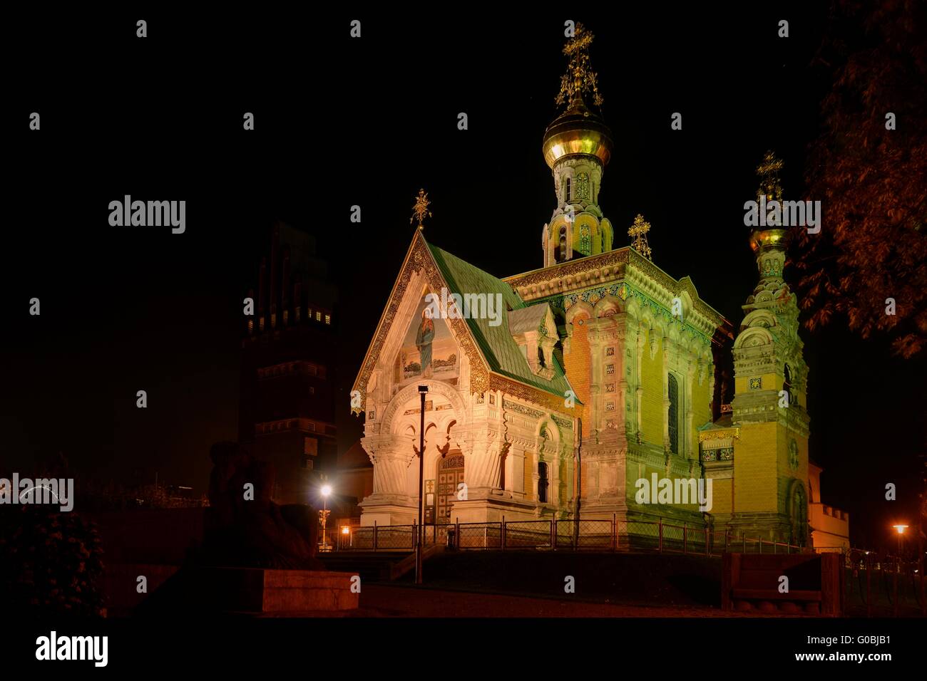 russian chapel darmstadt Stock Photo