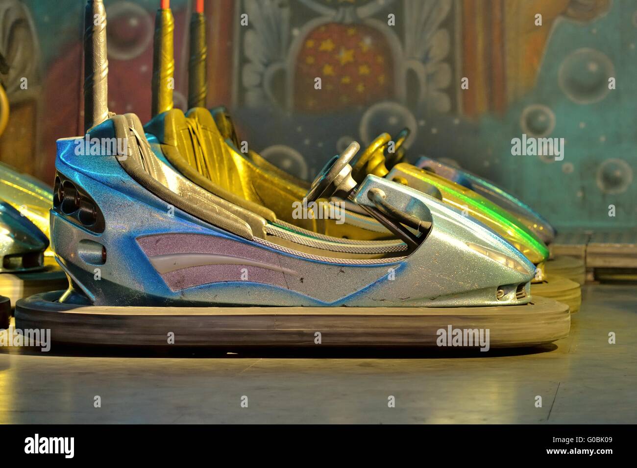 bumping cars Stock Photo Alamy