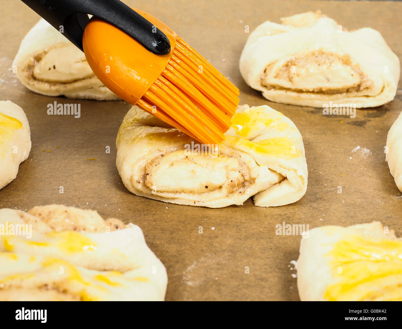 Egg wash brush hi-res stock photography and images - Alamy