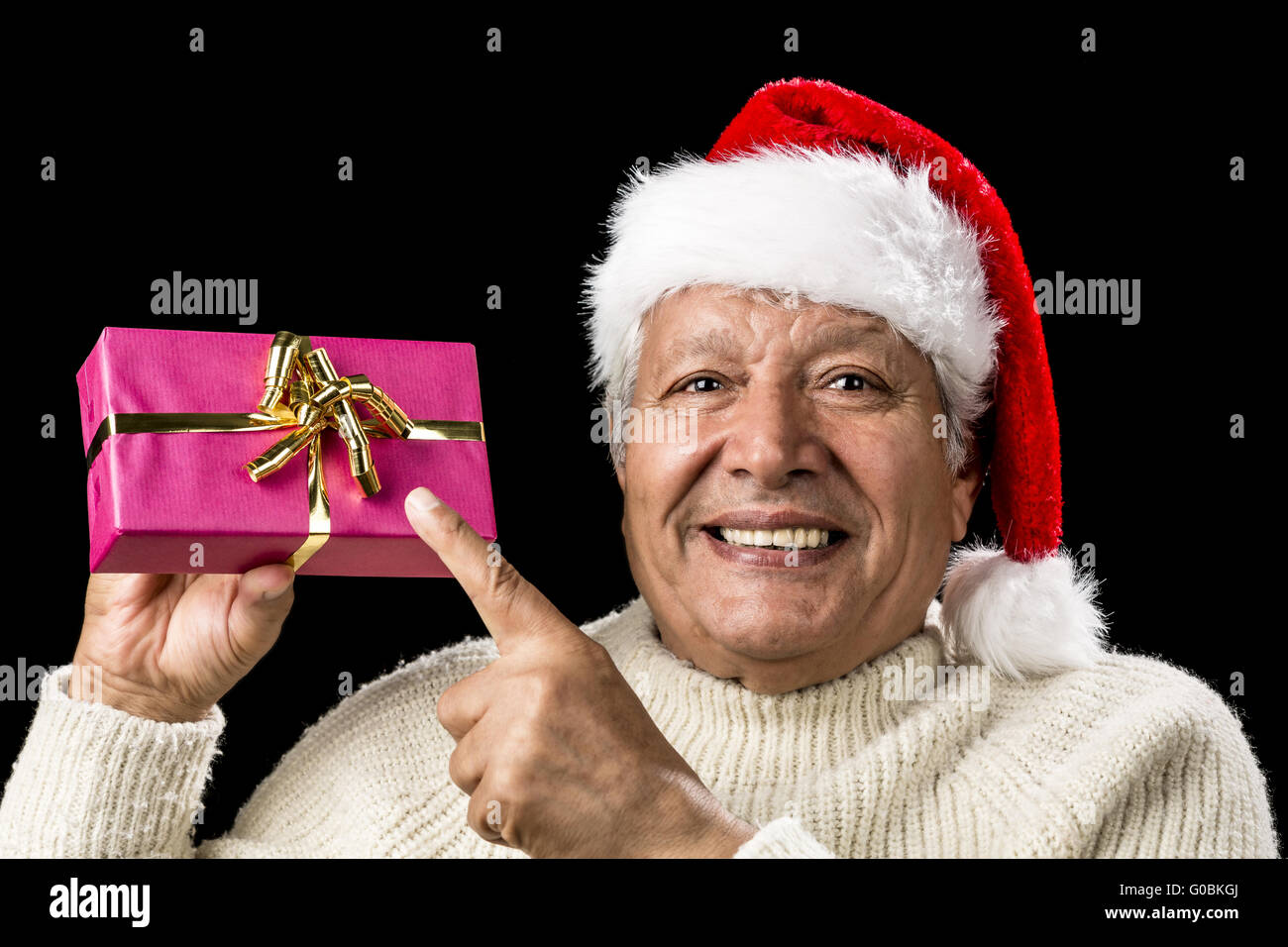 Old man pointing hi-res stock photography and images - Alamy