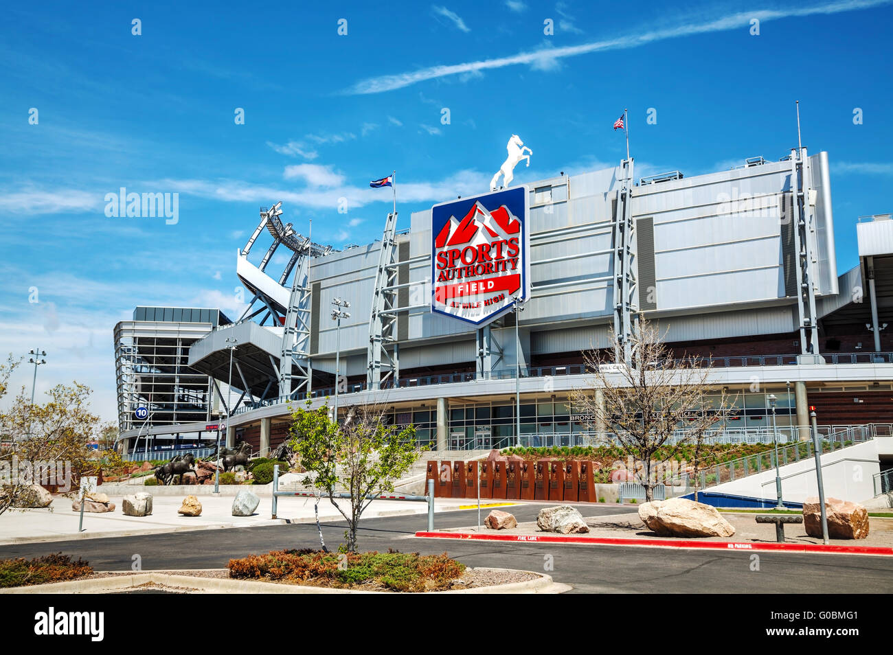 Sports Authority Field at Mile High in Denver Stock Photo Alamy