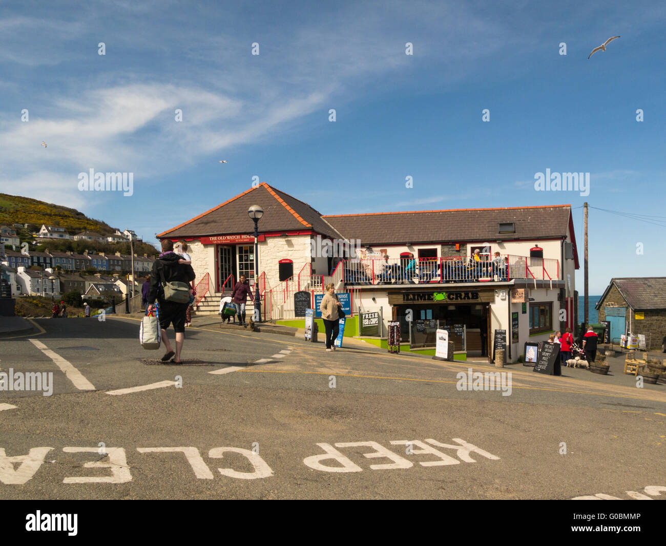 Old Watch House New Quay Ceredigion Mid Wales now a cafe and restaurant