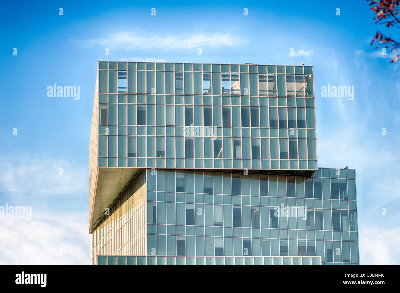 modern office building architecture with blue sky Stock Photo
